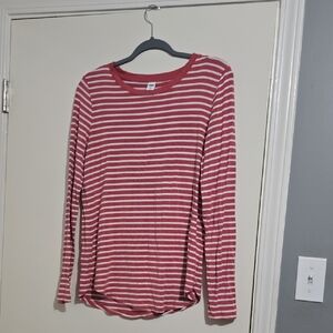 Red Striped Women's Top